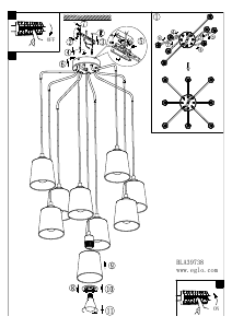 Bruksanvisning Eglo 39738 Lampa