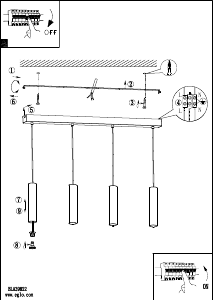 Bruksanvisning Eglo 39822 Lampa