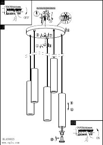 Bruksanvisning Eglo 39823 Lampa