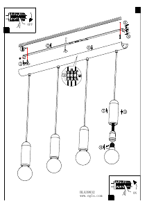 Bruksanvisning Eglo 39832 Lampa