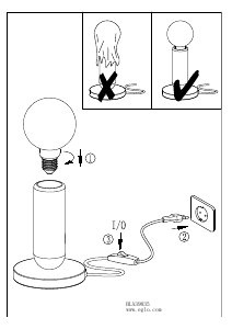 Bruksanvisning Eglo 39835 Lampa