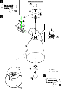 Bruksanvisning Eglo 39865 Lampa