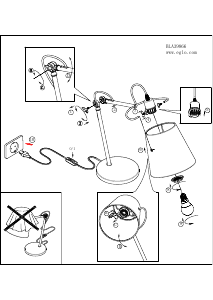 Bruksanvisning Eglo 39866 Lampa