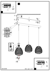 Bruksanvisning Eglo 43262 Lampa