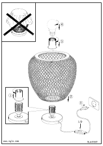 Bruksanvisning Eglo 43263 Lampa