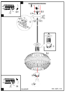 Bruksanvisning Eglo 43269 Lampa