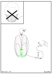 Bruksanvisning Eglo 43296 Lampa