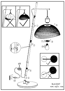 Bruksanvisning Eglo 43307 Lampa