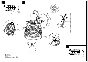 Bruksanvisning Eglo 43324 Lampa