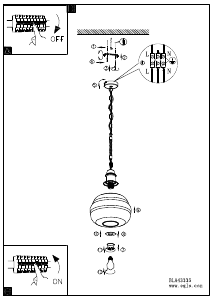 Bruksanvisning Eglo 43335 Lampa