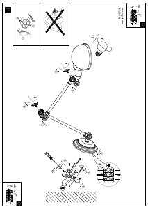 Bruksanvisning Eglo 43338 Lampa