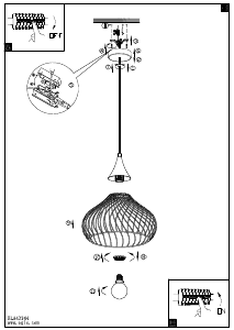 Bruksanvisning Eglo 43344 Lampa