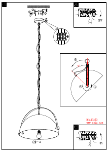 Bruksanvisning Eglo 43353 Lampa