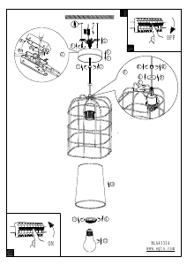 Bruksanvisning Eglo 43354 Lampa