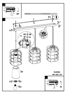 Bruksanvisning Eglo 43355 Lampa