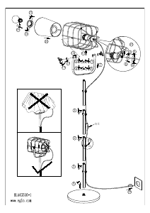 Bruksanvisning Eglo 43356 Lampa