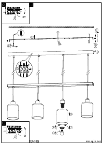 Bruksanvisning Eglo 43368 Lampa