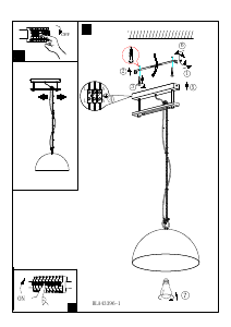 Bruksanvisning Eglo 43396 Lampa