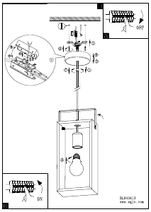 Bruksanvisning Eglo 43413 Lampa