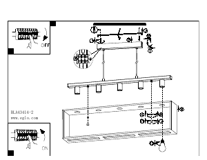 Bruksanvisning Eglo 43414 Lampa