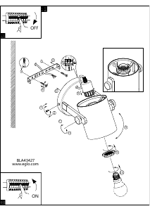 Bruksanvisning Eglo 43427 Lampa