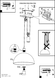 Bruksanvisning Eglo 43435 Lampa