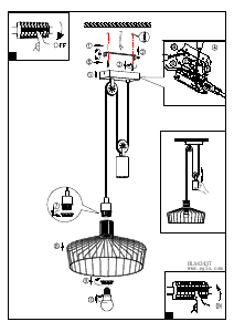 Bruksanvisning Eglo 43437 Lampa