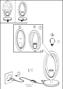 Bruksanvisning Eglo 43464 Lampa