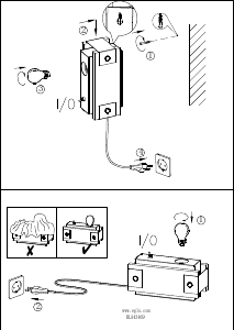 Bruksanvisning Eglo 43469 Lampa