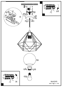 Bruksanvisning Eglo 43482 Lampa