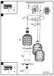 Bruksanvisning Eglo 43499 Lampa