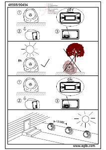 Bruksanvisning Eglo 48505 Lampa