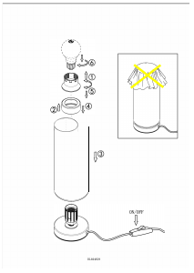 Bruksanvisning Eglo 94619 Lampa