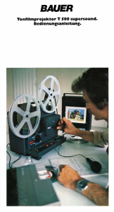 Bedienungsanleitung Bauer T500 Supersound Projektor