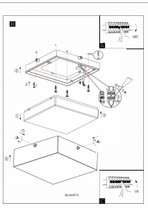 Bruksanvisning Eglo 94874 Lampa