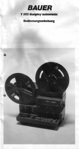 Bedienungsanleitung Bauer T502 Duoplay Automatic Projektor