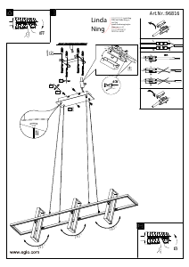 Bruksanvisning Eglo 96816 Lampa