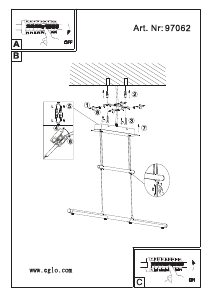 Bruksanvisning Eglo 97062 Lampa