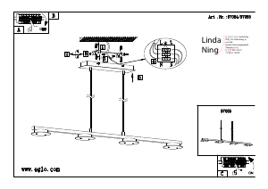 Bruksanvisning Eglo 97085 Lampa