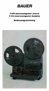 Bedienungsanleitung Bauer T610 Microcomputer Stereo Projektor
