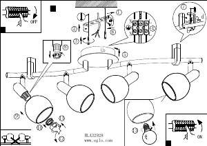 Bruksanvisning Eglo 97712 Lampa