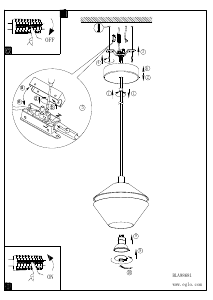 Bruksanvisning Eglo 98681 Lampa