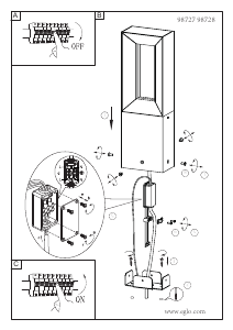 Bruksanvisning Eglo 98727 Lampa