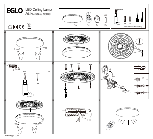 Bruksanvisning Eglo 98899 Lampa