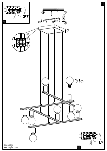 Bruksanvisning Eglo 98909 Lampa