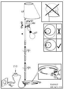 Bruksanvisning Eglo 99015 Lampa