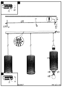 Bruksanvisning Eglo 99017 Lampa