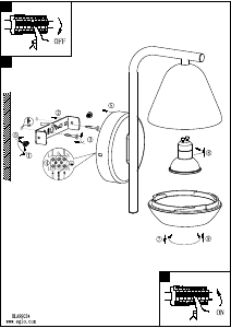 Bruksanvisning Eglo 99034 Lampa