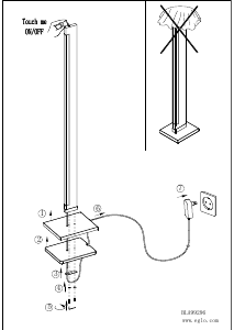 Bruksanvisning Eglo 99296 Lampa