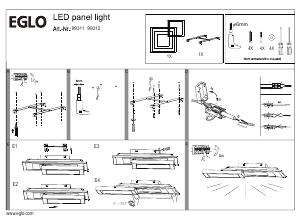 Bruksanvisning Eglo 99311 Lampa